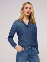 Hemdbluse Hemdbluse aus Lyocell-Denim - Frauen - dark stone wash denim Hemdbluse Hemdbluse aus Lyocell-Denim - Frauen - dark stone wash denim - 5 - TOM TAILOR