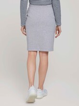 Rock in Melange-Optik mit Bio-Baumwolle - Frauen - comfort grey melange Rock in Melange-Optik mit Bio-Baumwolle - Frauen - comfort grey melange - 2 - TOM TAILOR