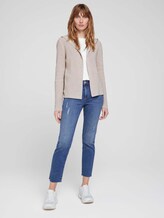 Ripp Cardigan mit Kapuze mit Bio-Baumwolle - Frauen - beige alfalfa melange Ripp Cardigan mit Kapuze mit Bio-Baumwolle - Frauen - beige alfalfa melange - 3 - TOM TAILOR