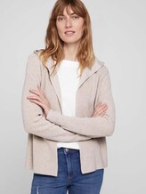 Ripp Cardigan mit Kapuze mit Bio-Baumwolle - Frauen - beige alfalfa melange Ripp Cardigan mit Kapuze mit Bio-Baumwolle - Frauen - beige alfalfa melange - 5 - TOM TAILOR