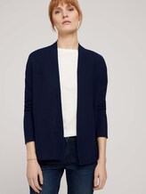 Strukturierter Cardigan mit Bio-Baumwolle - Frauen - Sky Captain Blue Strukturierter Cardigan mit Bio-Baumwolle - Frauen - Sky Captain Blue - 5 - TOM TAILOR