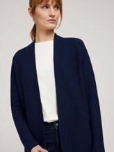 Strukturierter Cardigan mit Bio-Baumwolle - Frauen - Sky Captain Blue Strukturierter Cardigan mit Bio-Baumwolle - Frauen - Sky Captain Blue - 9 - TOM TAILOR