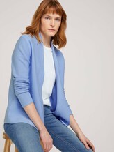 Strukturierter Cardigan mit Bio-Baumwolle - Frauen - stonington blue Strukturierter Cardigan mit Bio-Baumwolle - Frauen - stonington blue - 5 - TOM TAILOR
