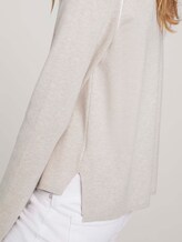 Pullover mit Seitenschlitz - Frauen - beige alfalfa melange Pullover mit Seitenschlitz - Frauen - beige alfalfa melange - 9 - TOM TAILOR