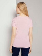 Basic T-Shirt aus Modalgemisch - Frauen - Summer Lotus Basic T-Shirt aus Modalgemisch - Frauen - Summer Lotus - 2 - TOM TAILOR