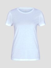 Basic T-Shirt aus Modalgemisch - Frauen - White Basic T-Shirt aus Modalgemisch - Frauen - White - 7 - TOM TAILOR