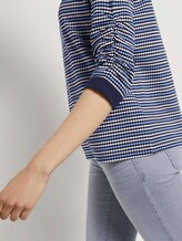 Hemd met dessin 3/4 mouw - Vrouwen - blue white structure Hemd met dessin 3/4 mouw - Vrouwen - blue white structure - 9 - TOM TAILOR