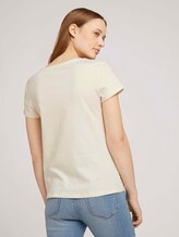 T-Shirt mit Print mit Bio-Baumwolle - Frauen - soft creme beige T-Shirt mit Print mit Bio-Baumwolle - Frauen - soft creme beige - 2 - TOM TAILOR Denim