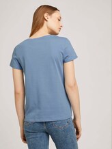 T-Shirt mit Print mit Bio-Baumwolle - Frauen - soft mid blue T-Shirt mit Print mit Bio-Baumwolle - Frauen - soft mid blue - 2 - TOM TAILOR Denim