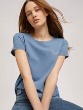 T-Shirt mit Print mit Bio-Baumwolle - Frauen - soft mid blue T-Shirt mit Print mit Bio-Baumwolle - Frauen - soft mid blue - 5 - TOM TAILOR Denim