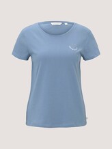 T-Shirt mit Print mit Bio-Baumwolle - Frauen - soft mid blue T-Shirt mit Print mit Bio-Baumwolle - Frauen - soft mid blue - 7 - TOM TAILOR Denim