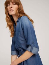 Jeans Blusenkleid mit Bindegürtel - Frauen - dark stone wash denim Jeans Blusenkleid mit Bindegürtel - Frauen - dark stone wash denim - 10 - TOM TAILOR