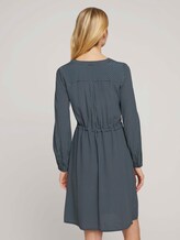 Gemustertes Blusenkleid - Frauen - navy geometrical design Gemustertes Blusenkleid - Frauen - navy geometrical design - 2 - TOM TAILOR