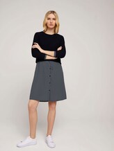 Gemustertes Blusenkleid - Frauen - navy geometrical design Gemustertes Blusenkleid - Frauen - navy geometrical design - 3 - TOM TAILOR