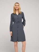 Gemustertes Blusenkleid - Frauen - navy geometrical design Gemustertes Blusenkleid - Frauen - navy geometrical design - 5 - TOM TAILOR