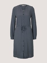Gemustertes Blusenkleid - Frauen - navy geometrical design Gemustertes Blusenkleid - Frauen - navy geometrical design - 7 - TOM TAILOR