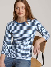 Gestreiftes Langarmshirt mit Bio-Baumwolle - Frauen - indigo blue creme stripe Gestreiftes Langarmshirt mit Bio-Baumwolle - Frauen - indigo blue creme stripe - 5 - TOM TAILOR Denim