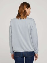 gestreiftes Langarmshirt - Frauen - mid blue white stripe gestreiftes Langarmshirt - Frauen - mid blue white stripe - 2 - TOM TAILOR Denim