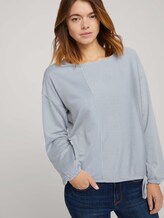 gestreiftes Langarmshirt - Frauen - mid blue white stripe gestreiftes Langarmshirt - Frauen - mid blue white stripe - 5 - TOM TAILOR Denim