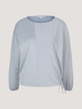 gestreiftes Langarmshirt - Frauen - mid blue white stripe gestreiftes Langarmshirt - Frauen - mid blue white stripe - 7 - TOM TAILOR Denim