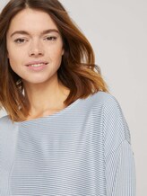 gestreiftes Langarmshirt - Frauen - mid blue white stripe gestreiftes Langarmshirt - Frauen - mid blue white stripe - 9 - TOM TAILOR Denim