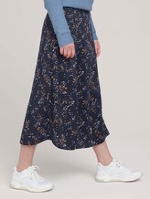 Gemusterter Midi Rock mit LENZING™ ECOVERO™ - Frauen - blue dot print Gemusterter Midi Rock mit LENZING™ ECOVERO™ - Frauen - blue dot print - 11 - TOM TAILOR Denim