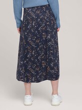 Gemusterter Midi Rock mit LENZING™ ECOVERO™ - Frauen - blue dot print Gemusterter Midi Rock mit LENZING™ ECOVERO™ - Frauen - blue dot print - 2 - TOM TAILOR Denim