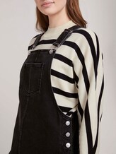 mini Latzkleid aus Jeans - Frauen - destroyed mid stone black deni mini Latzkleid aus Jeans - Frauen - destroyed mid stone black deni - 9 - TOM TAILOR Denim