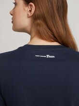T-Shirt mit Bio-Baumwolle - Frauen - Sky Captain Blue T-Shirt mit Bio-Baumwolle - Frauen - Sky Captain Blue - 10 - TOM TAILOR Denim