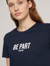 T-Shirt mit Bio-Baumwolle - Frauen - Sky Captain Blue T-Shirt mit Bio-Baumwolle - Frauen - Sky Captain Blue - 9 - TOM TAILOR Denim