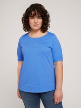 T-Shirt mit Bio-Baumwolle - Frauen - Marina Bay Blue T-Shirt mit Bio-Baumwolle - Frauen - Marina Bay Blue - 1 - My True Me