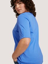 T-Shirt mit Bio-Baumwolle - Frauen - Marina Bay Blue T-Shirt mit Bio-Baumwolle - Frauen - Marina Bay Blue - 10 - My True Me