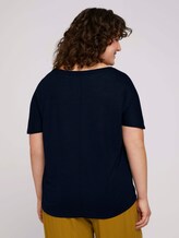 T-Shirt mit Ärmeldetail - Frauen - Sky Captain Blue T-Shirt mit Ärmeldetail - Frauen - Sky Captain Blue - 2 - My True Me