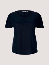 T-Shirt mit Ärmeldetail - Frauen - Sky Captain Blue T-Shirt mit Ärmeldetail - Frauen - Sky Captain Blue - 7 - My True Me