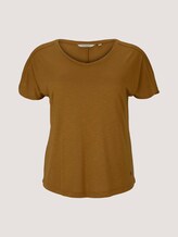T-Shirt mit Ärmeldetail - Frauen - California Umber T-Shirt mit Ärmeldetail - Frauen - California Umber - 7 - My True Me