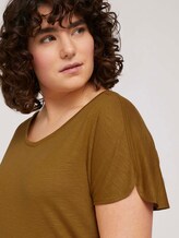 T-Shirt mit Ärmeldetail - Frauen - California Umber T-Shirt mit Ärmeldetail - Frauen - California Umber - 9 - My True Me