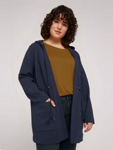Sweatjacke mit Tunnelzug und Kapuze - Frauen - Sky Captain Blue Sweatjacke mit Tunnelzug und Kapuze - Frauen - Sky Captain Blue - 1 - My True Me