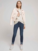Bluse mit gerafftem Kragen - Frauen - creme dot print Bluse mit gerafftem Kragen - Frauen - creme dot print - 3 - TOM TAILOR Denim