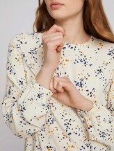 Bluse mit gerafftem Kragen - Frauen - creme dot print Bluse mit gerafftem Kragen - Frauen - creme dot print - 9 - TOM TAILOR Denim