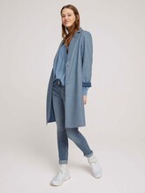 V-Aussschnitt Bluse mit LENZING™ ECOVERO™ - Frauen - soft mid blue V-Aussschnitt Bluse mit LENZING™ ECOVERO™ - Frauen - soft mid blue - 3 - TOM TAILOR Denim