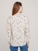 V-Aussschnitt Bluse mit LENZING™ ECOVERO™ - Frauen - creme dot print V-Aussschnitt Bluse mit LENZING™ ECOVERO™ - Frauen - creme dot print - 2 - TOM TAILOR Denim