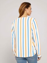 V-Ausschnitt Bluse mit LENZING™ ECOVERO™ - Frauen - beige geometrical design V-Ausschnitt Bluse mit LENZING™ ECOVERO™ - Frauen - beige geometrical design - 2 - TOM TAILOR Denim