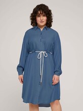 Jeans Blusenkleid mit Gürtel - Frauen - Blue Denim Jeans Blusenkleid mit Gürtel - Frauen - Blue Denim - 1 - My True Me