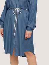 Jeans Blusenkleid mit Gürtel - Frauen - Blue Denim Jeans Blusenkleid mit Gürtel - Frauen - Blue Denim - 10 - My True Me