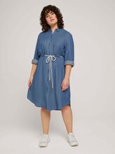 Jeans Blusenkleid mit Gürtel - Frauen - Blue Denim Jeans Blusenkleid mit Gürtel - Frauen - Blue Denim - 3 - My True Me