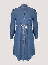 Jeans Blusenkleid mit Gürtel - Frauen - Blue Denim Jeans Blusenkleid mit Gürtel - Frauen - Blue Denim - 7 - My True Me