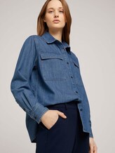 Hemdbluse aus Jeans - Frauen - Clean Mid Stone Blue Denim Hemdbluse aus Jeans - Frauen - Clean Mid Stone Blue Denim - 5 - TOM TAILOR Denim