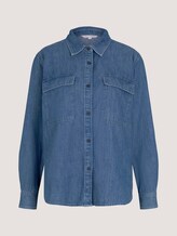 Hemdbluse aus Jeans - Frauen - Clean Mid Stone Blue Denim Hemdbluse aus Jeans - Frauen - Clean Mid Stone Blue Denim - 7 - TOM TAILOR Denim