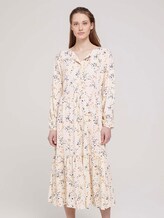 patterned midi dress - Women - creme dot print patterned midi dress - Women - creme dot print - 1 - TOM TAILOR Denim