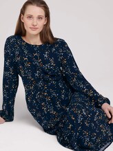 gemustertes Midi Kleid mit LENZING™ ECOVERO™ - Frauen - blue dot print gemustertes Midi Kleid mit LENZING™ ECOVERO™ - Frauen - blue dot print - 5 - TOM TAILOR Denim